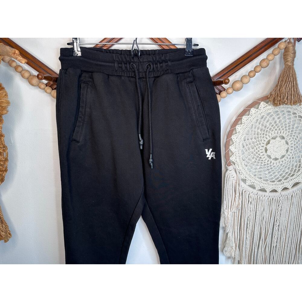 YoungLa Black Drawstring Jogger Sweatpants